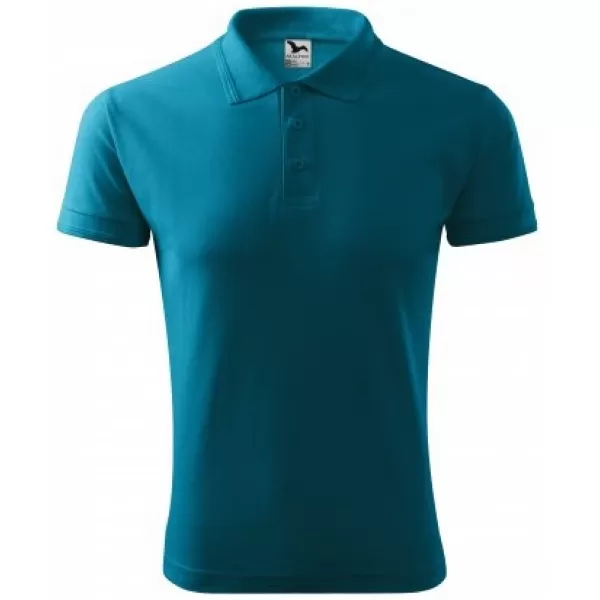  Tricou pentru bărbați cu guler MALFINI PIQUE POLO 203 TURCOAZ ÎNCHIS 