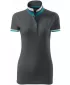 Tricou de damă cu guler MALFINI PREMIUM COLLAR UP 257 ANTRACIT DESCHIS