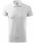 Tricou pentru bărbați cu guler MALFINI SINGLE J. 202 ALB