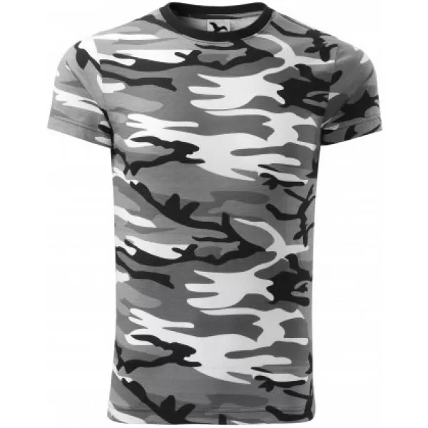  Tricou pentru bărbați MALFINI CAMOUFLAGE 144 GRI CAMUFLAJ 
