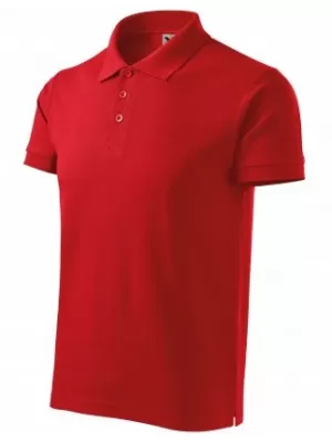 Tricou pentru bărbați cu guler MALFINI HEAVY 215 ROŞU
