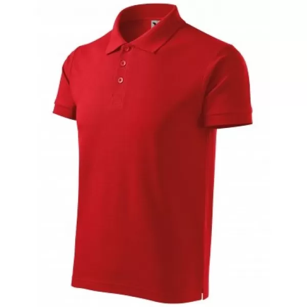  Tricou pentru bărbați cu guler MALFINI HEAVY 215 ROŞU 