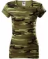 Tricou pentru femei MALFINI CAMO PURE 122 VERDE DE CAMUFLAJ
