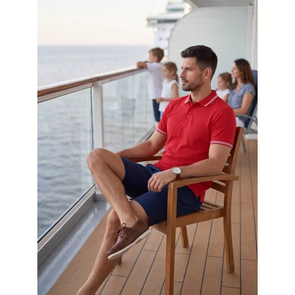  Tricou pentru bărbați cu guler MALFINI URBAN 219 ROŞU 