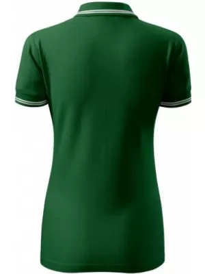 Tricou de damă cu guler MALFINI URBAN 220 VERDE STICLA