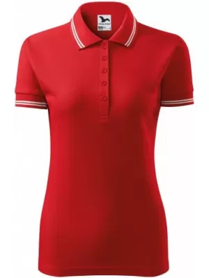 Tricou de damă cu guler MALFINI URBAN 220 ROŞU