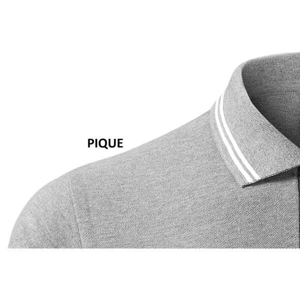  Tricou pentru bărbați cu guler MALFINI URBAN 219 EVIDENȚIERI GRI ÎNCHIS 