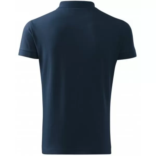  Tricou pentru bărbați cu guler MALFINI HEAVY 215 ALBASTRU MARIN 