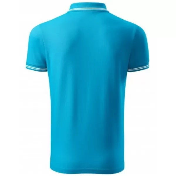 Tricou pentru bărbați cu guler MALFINI URBAN 219 TURCOAZ 