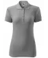 Tricou de damă cu guler MALFINI COTTON 213 EVIDENȚIERI GRI ÎNCHIS