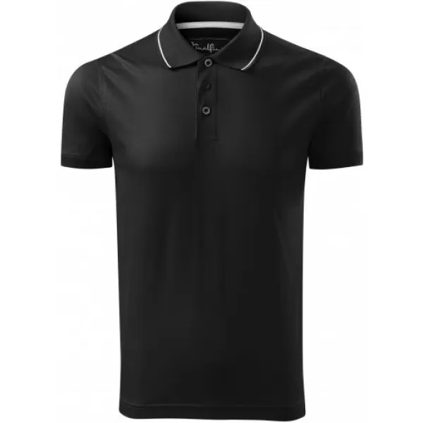  Tricou pentru bărbați cu guler MALFINI PREMIUM GRAND 259 NEGRU 