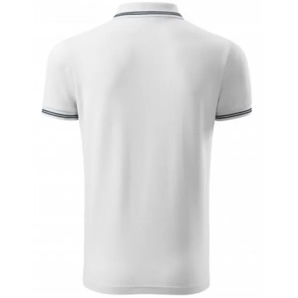 Tricou pentru bărbați cu guler MALFINI URBAN 219 ALB 