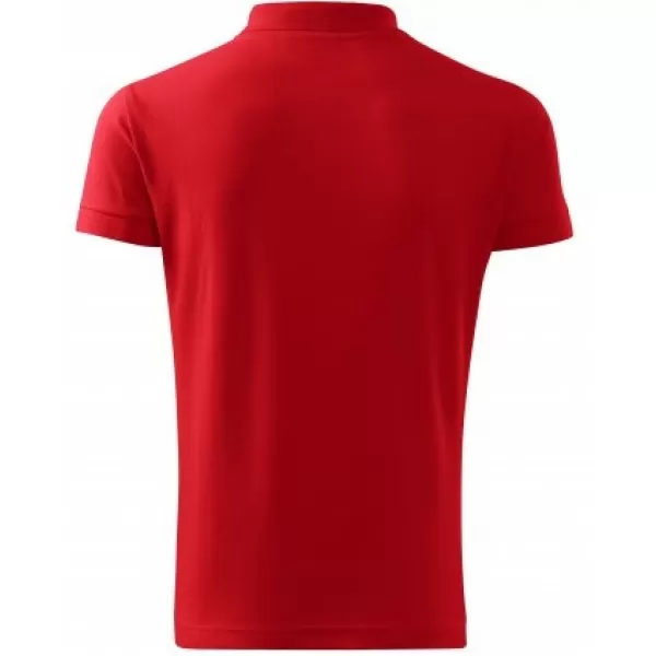  Tricou pentru bărbați cu guler MALFINI HEAVY 215 ROŞU 