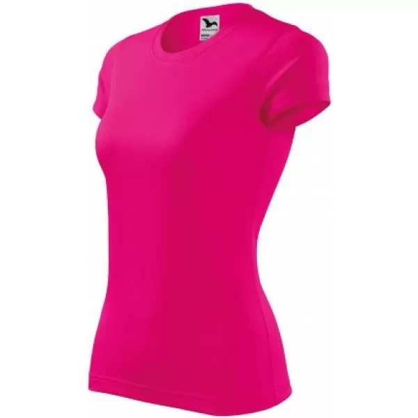  Tricou funcțional de damă MALFINI FANTASY 140 ROZ NEON 