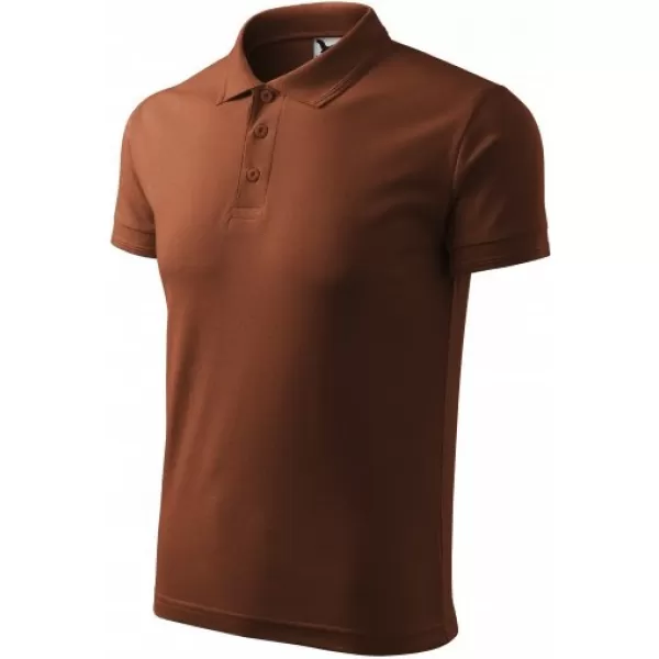  Tricou pentru bărbați cu guler MALFINI PIQUE POLO 203 CIOCOLATĂ 