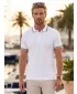 Tricou pentru bărbați cu guler MALFINI URBAN 219 ALB