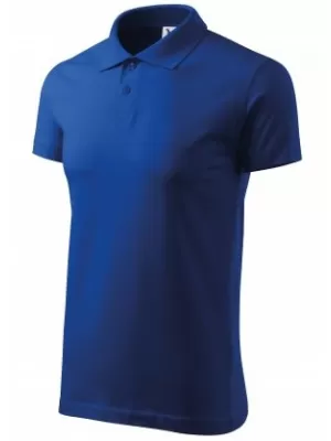 Tricou pentru bărbați cu guler MALFINI SINGLE J. 202 ALBASTRU REGAL
