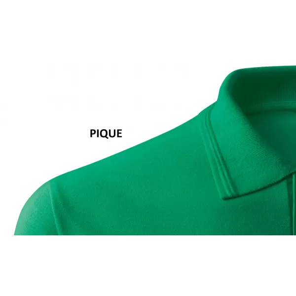  Tricou de damă cu guler MALFINI PIQUE POLO 210 VERDE MEDIU 