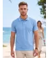 Tricou pentru bărbați cu guler MALFINI URBAN 219 ALBASTRU CERUL