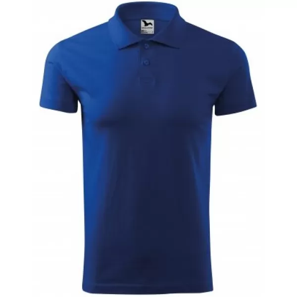  Tricou pentru bărbați cu guler MALFINI SINGLE J. 202 ALBASTRU REGAL 
