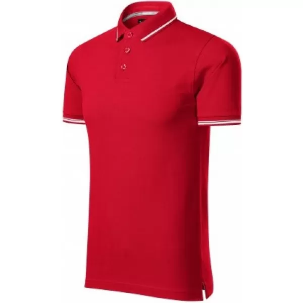  Tricou pentru bărbați cu guler MALFINI PREMIUM PERFECTION PLAIN 251 FORMULA ROSIE 