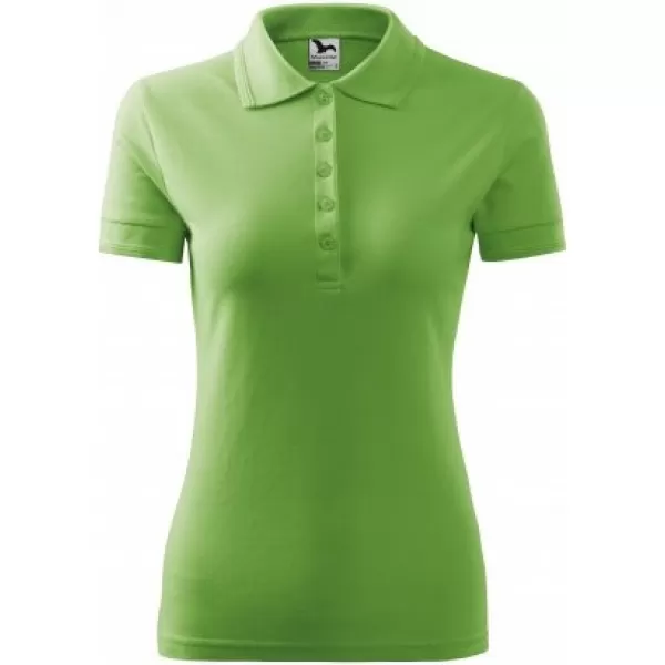  Tricou de damă cu guler MALFINI PIQUE POLO 210 IARBA VERDE 