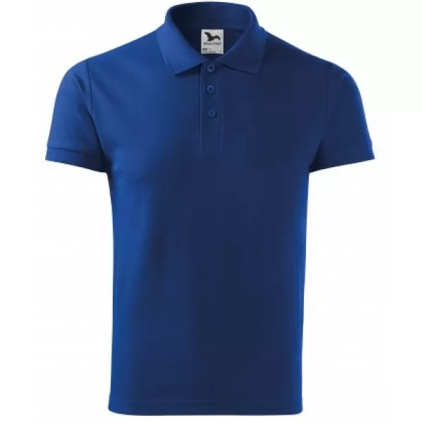  Tricou pentru bărbați cu guler MALFINI HEAVY 215 ALBASTRU REGAL 