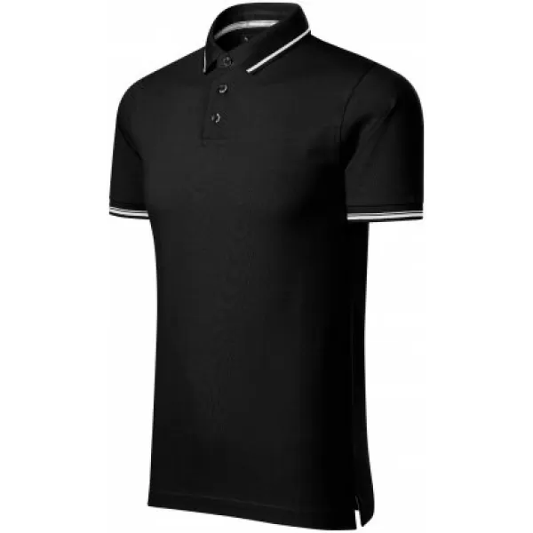 Tricou pentru bărbați cu guler MALFINI PREMIUM PERFECTION PLAIN 251 NEGRU 