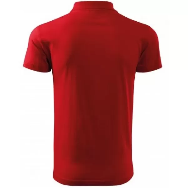  Tricou pentru bărbați cu guler MALFINI SINGLE J. 202 ROŞU 