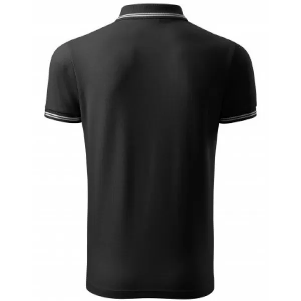  Tricou pentru bărbați cu guler MALFINI URBAN 219 NEGRU 