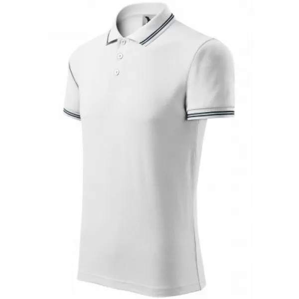  Tricou pentru bărbați cu guler MALFINI URBAN 219 ALB 