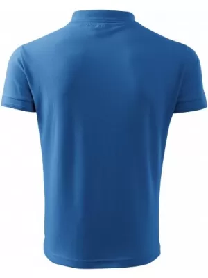 Tricou pentru bărbați cu guler MALFINI PIQUE POLO 203 ALBASTRU AZURIU