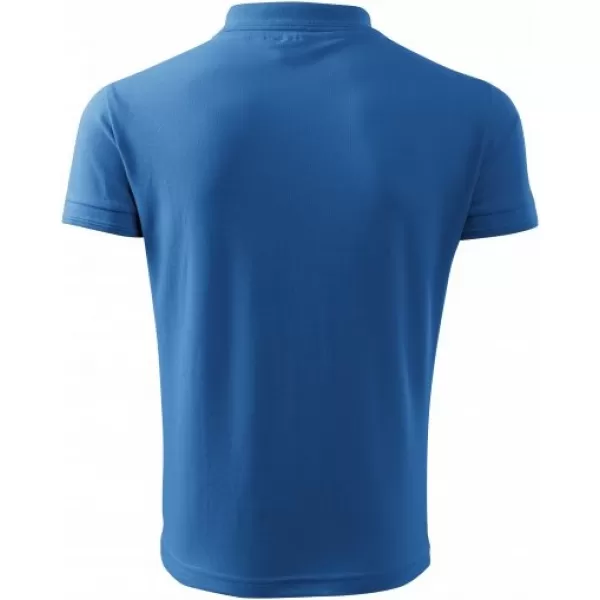  Tricou pentru bărbați cu guler MALFINI PIQUE POLO 203 ALBASTRU AZURIU 