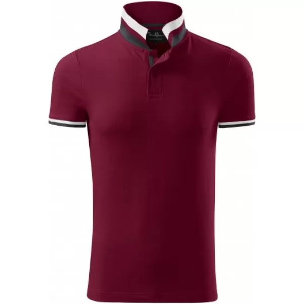  Tricou pentru bărbați cu guler MALFINI PREMIUM COLLAR UP 256 GRANAT 