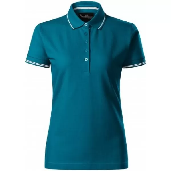  Tricou de damă cu guler MALFINI PREMIUM PERFECTION PLAIN 253 KEROSENUL 