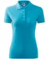 Tricou de damă cu guler MALFINI PIQUE POLO 210 TURCOAZ
