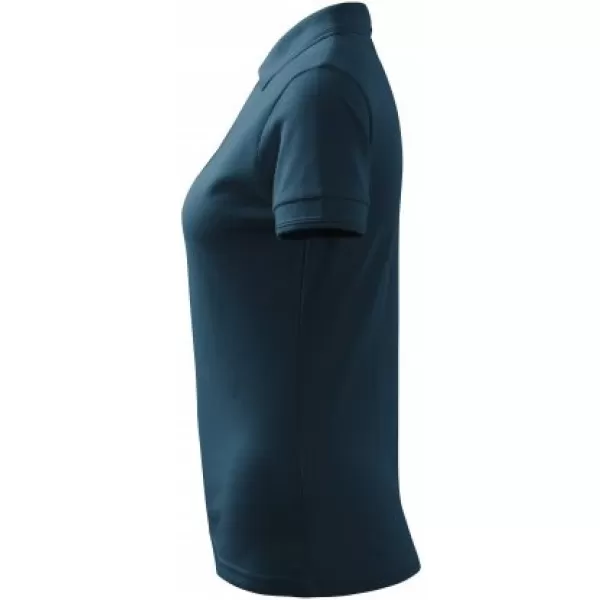  Tricou de damă cu guler MALFINI PIQUE POLO 210 ALBASTRU MARIN 