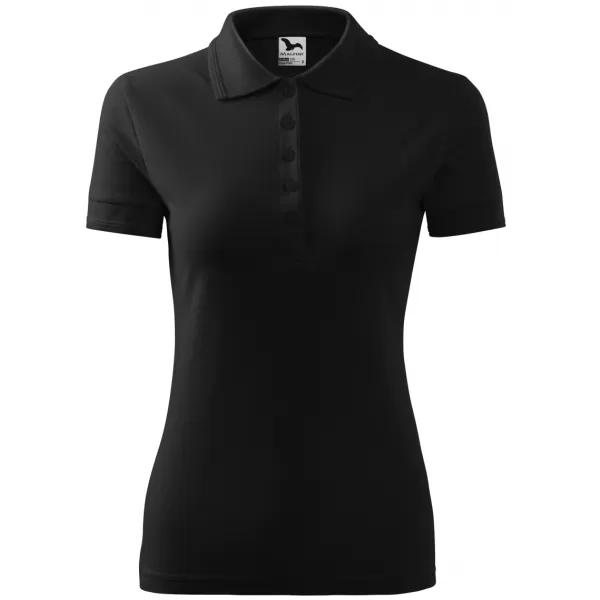  Tricou de damă cu guler MALFINI PIQUE POLO 210 NEGRU 