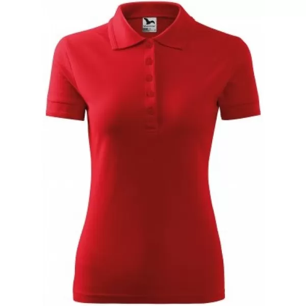  Tricou de damă cu guler MALFINI PIQUE POLO 210 ROŞU 