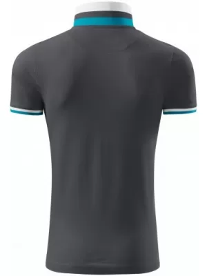 Tricou pentru bărbați cu guler MALFINI PREMIUM COLLAR UP 256 ANTRACIT DESCHIS