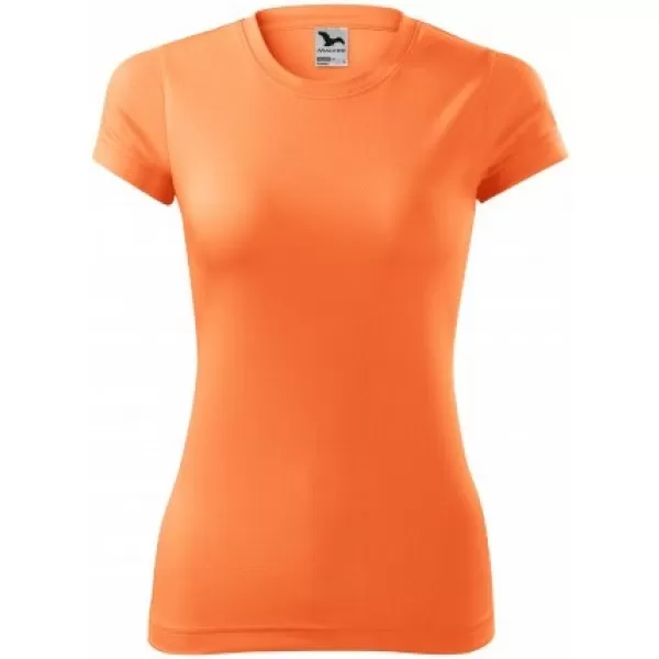  Tricou funcțional de damă MALFINI FANTASY 140 MANDARINA NEON 