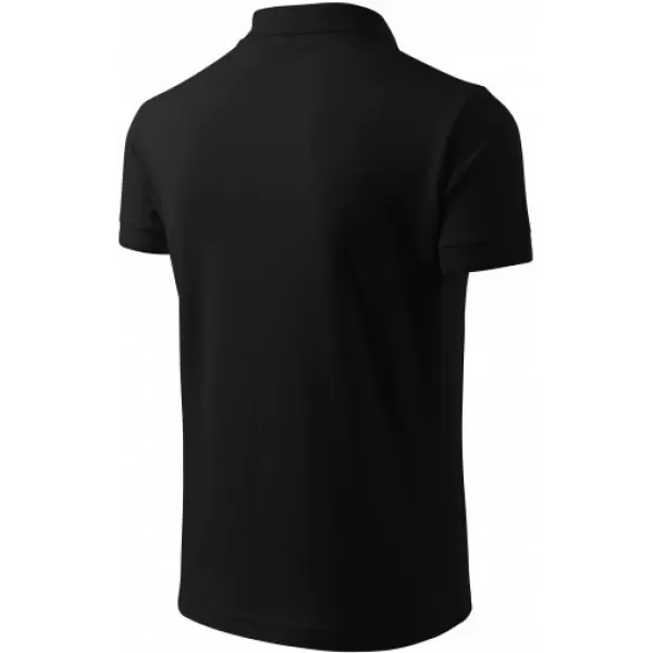  Tricou pentru bărbați cu guler MALFINI PIQUE POLO 203 NEGRU 