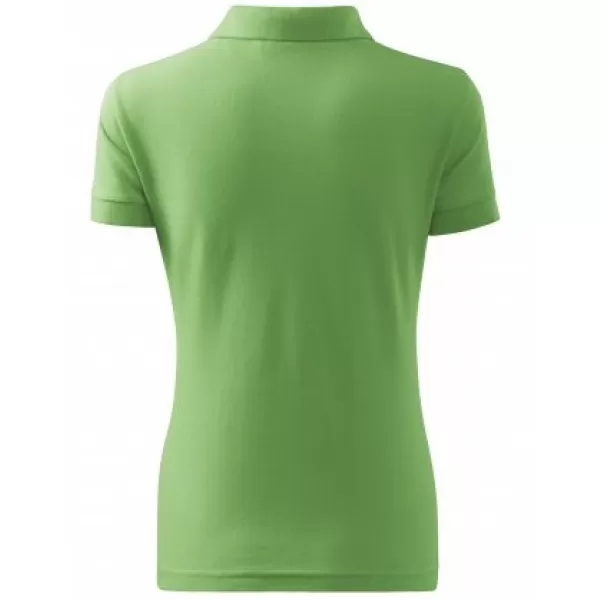  Tricou de damă cu guler MALFINI COTTON 213 IARBA VERDE 