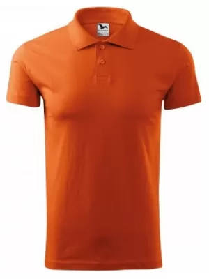 Tricou pentru bărbați cu guler MALFINI SINGLE J. 202 PORTOCALE