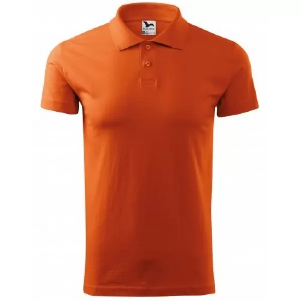  Tricou pentru bărbați cu guler MALFINI SINGLE J. 202 PORTOCALE 