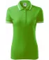 Tricou de damă cu guler MALFINI URBAN 220 VERDE MĂR