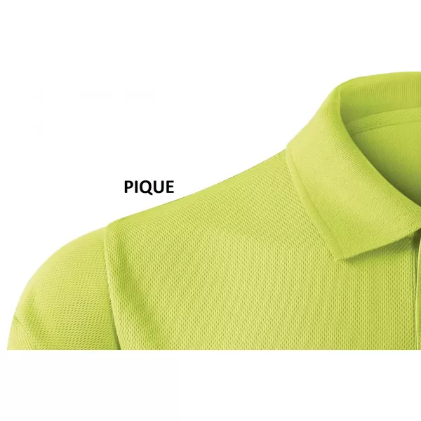  Tricou funcțional pentru bărbați cu guler MALFINI VICTORY 217 LĂMÂIE VERDE 