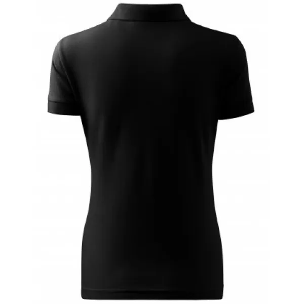  Tricou de damă cu guler MALFINI HEAVY 216 NEGRU 