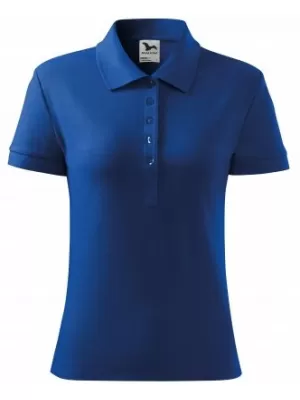 Tricou de damă cu guler MALFINI HEAVY 216 ALBASTRU REGAL