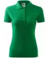 Tricou de damă cu guler MALFINI PIQUE POLO 210 VERDE MEDIU